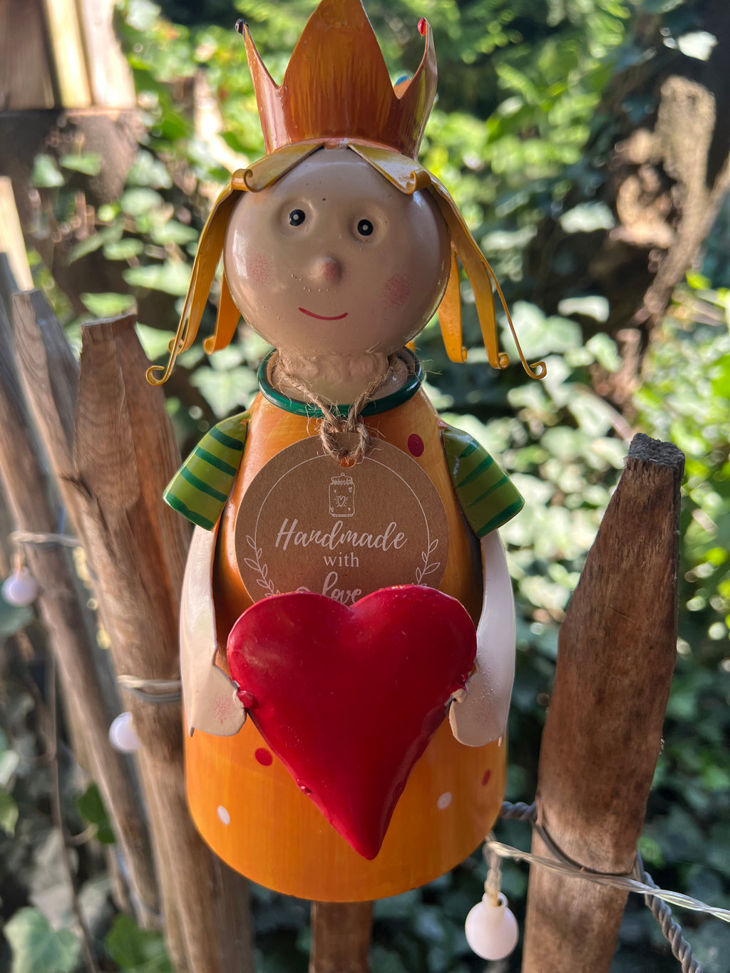 Zaunhocker Prinzessin mit Herz